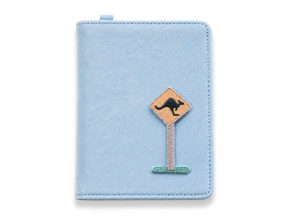 Australia Special Kangaroo Road Sign Embroidered Iron-on Patch