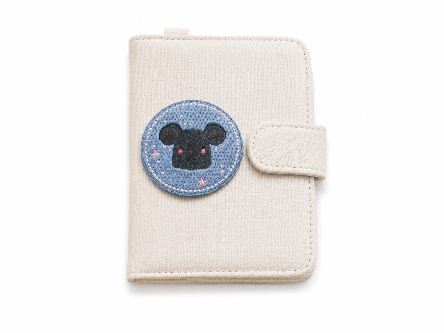 Australia Special Cute Mouse Face Round Embroidered Iron-on Patch