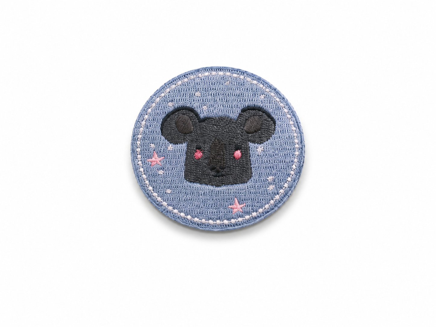 Australia Special Cute Mouse Face Round Embroidered Iron-on Patch
