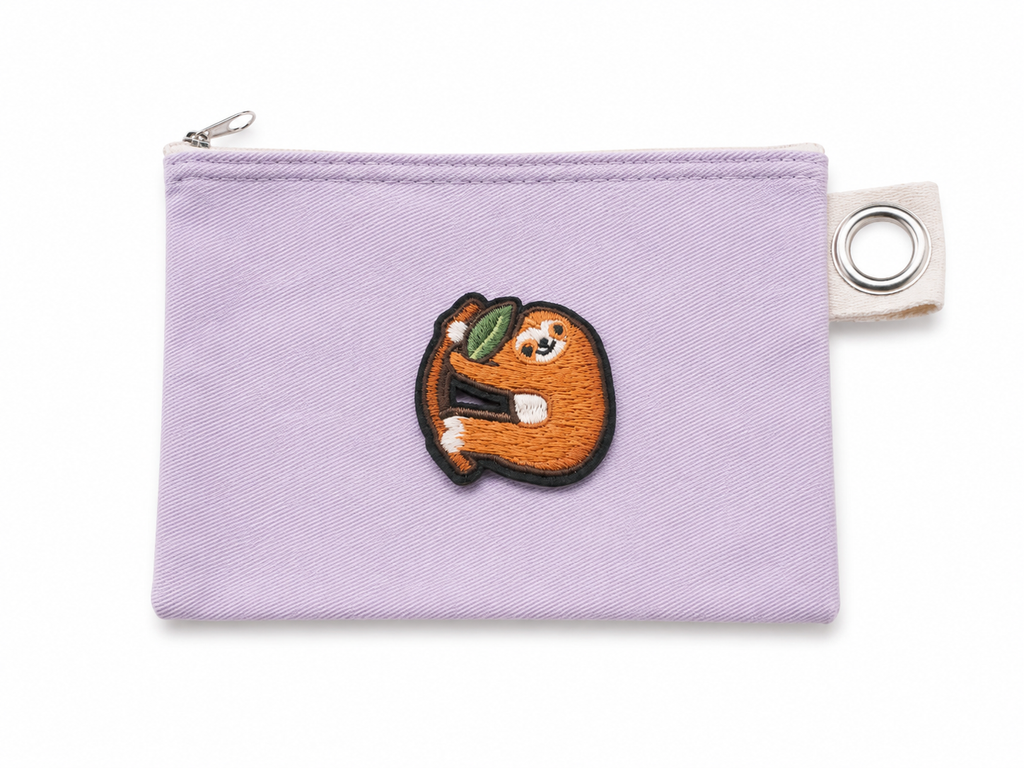 Cute Orange Sloth Embroidered Iron-on Patch