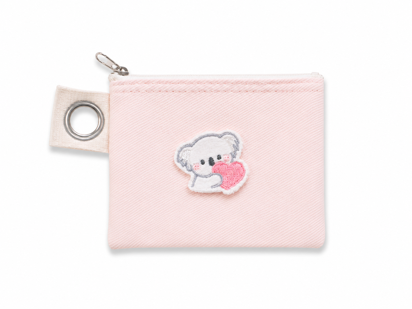 Koala with Heart Embroidered Iron-on Patch
