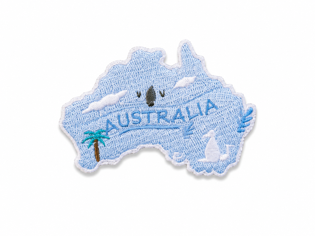 Australia Special Australia Map Embroidered Iron-on Patch