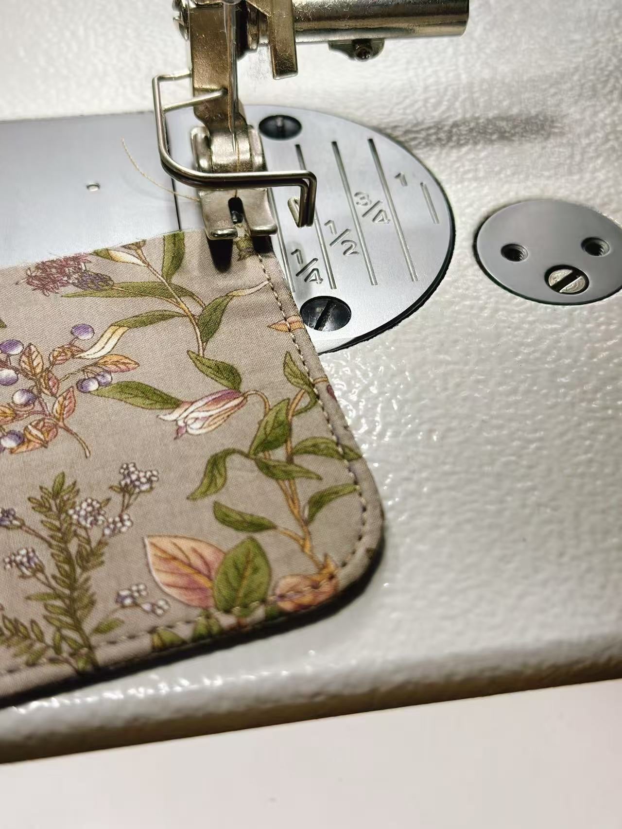 Botanical Handmade AirPods Pouch – Japanese Fabric