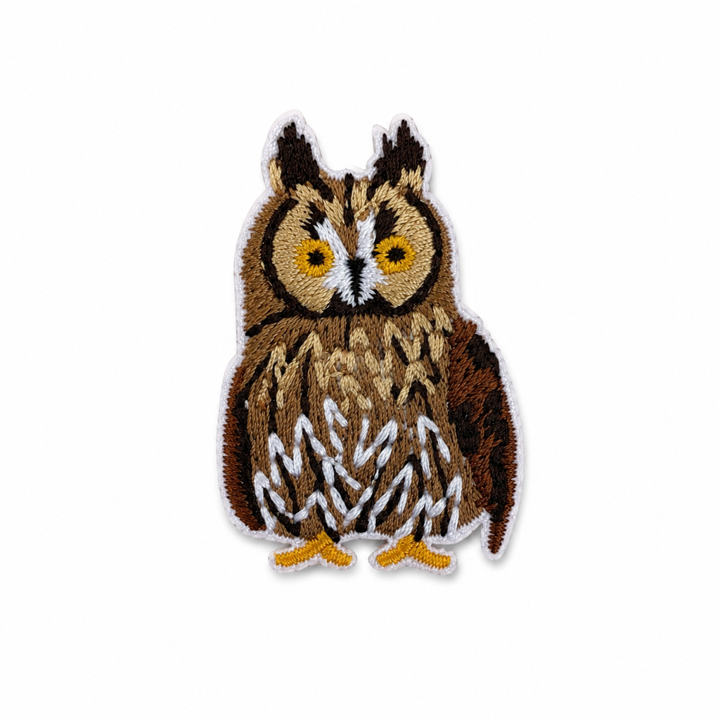 Owl Embroidered Iron-on Patch